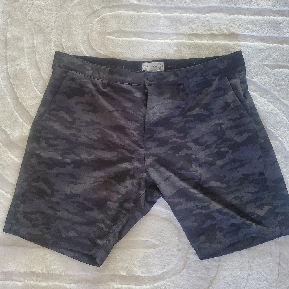Tee Time Camouflage Golf Shorts Sz 38